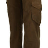 Ermanno Scervino Pantalon cargo chic en velours côtelé marron