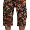 Dolce &amp; Gabbana Mehrfarbige Camouflage-Cargo-Shorts aus Baumwolle