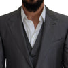 Dolce & Gabbana Gray SICILIA 3 Piece Slim Fit Suit