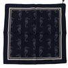 Dolce & Gabbana Blue Seahorse DG Printed Square Handkerchief Scarf