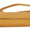Patrizia Pepe – Schultertasche aus Leder mit gelbem Logo