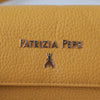 Patrizia Pepe – Schultertasche aus Leder mit gelbem Logo
