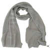 John Galliano Gray Logo Knitted Neck Wrap Shawl Foulard Scarf