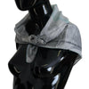 Costume National Gray Print Shawl Foulard Branded Scarf