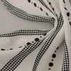 Dolce & Gabbana White Dotted Stripes Square Handkerchief Viscose Scarf