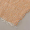 Malo Peach Linen Knitted Shawl Wrap Fringes Scarf