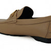 Versace Beige Calf Leather Loafers Shoes