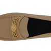 Versace Beige Calf Leather Loafers Shoes