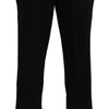 BENCIVENGA Black Cotton Straight Fit Men Formal Pants