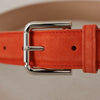 Ceinture élégante en cuir suédé Dolce &amp; Gabbana en orange vif