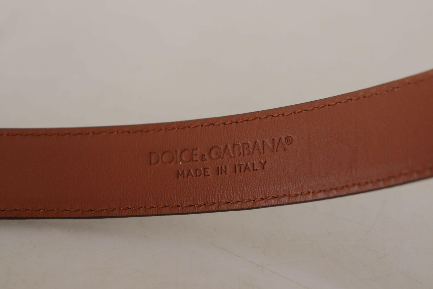 Ceinture élégante en cuir gravé Dolce &amp; Gabbana - Style intemporel