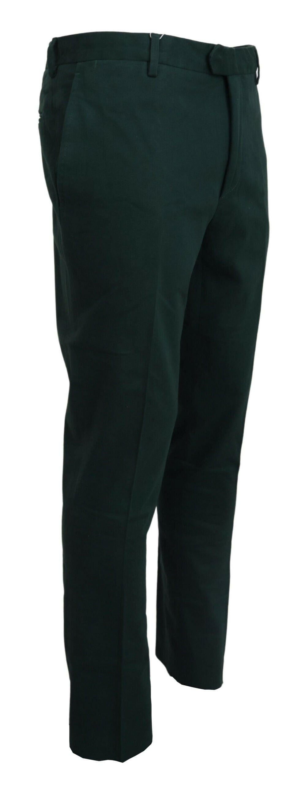 BENCIVENGA Dunkelgrüne Skinny-Hose aus Baumwolle für Herren