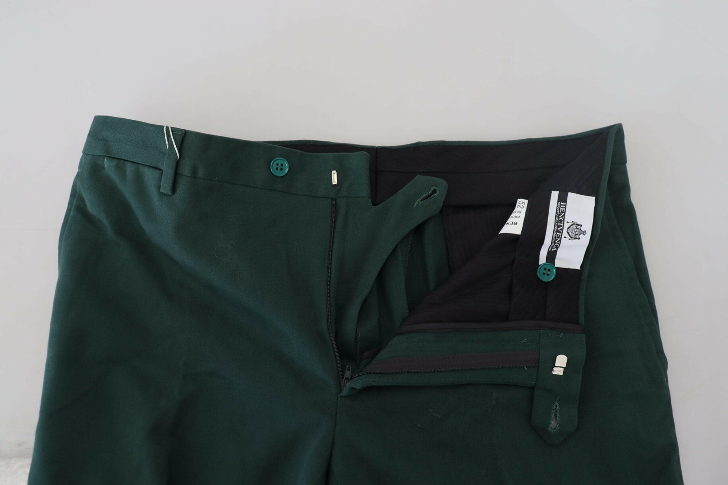 BENCIVENGA Dunkelgrüne Skinny-Hose aus Baumwolle für Herren