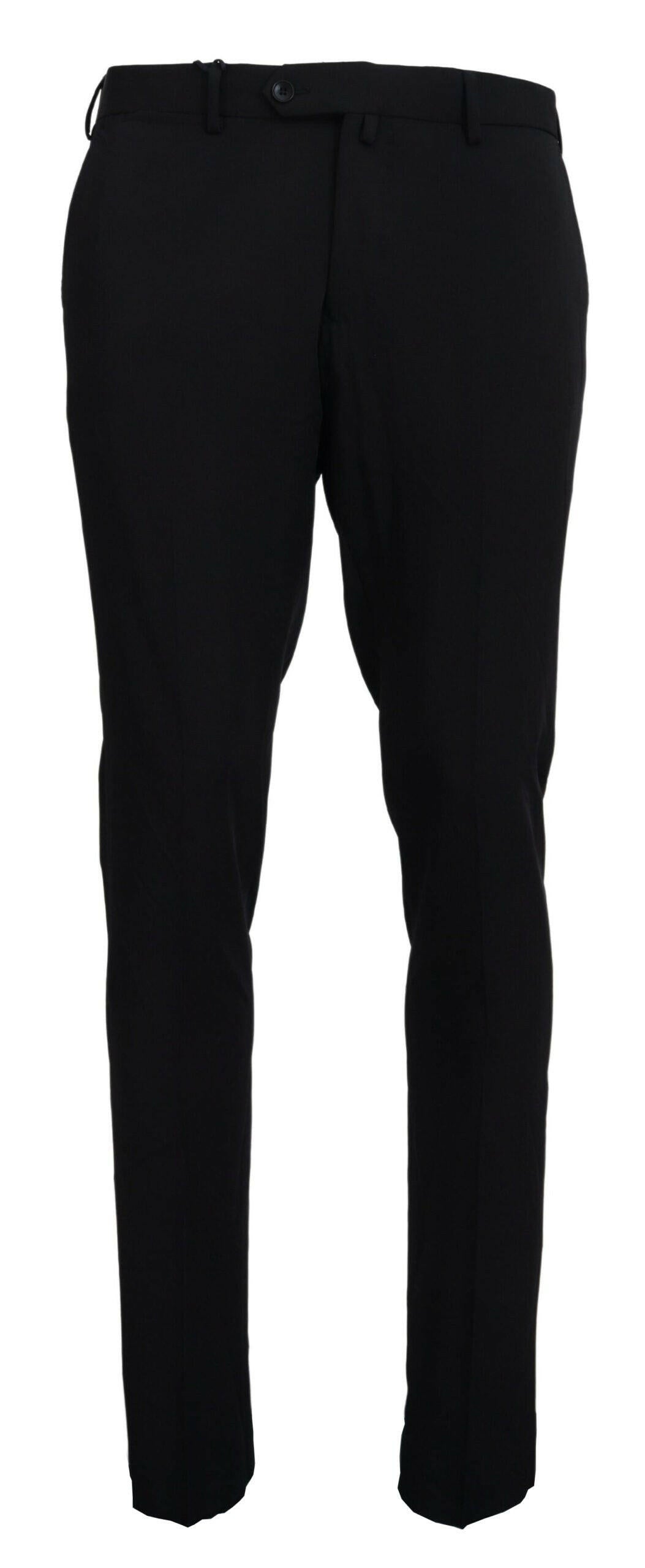 Pantalon habillé noir sophistiqué Domenico Tagliente pour homme