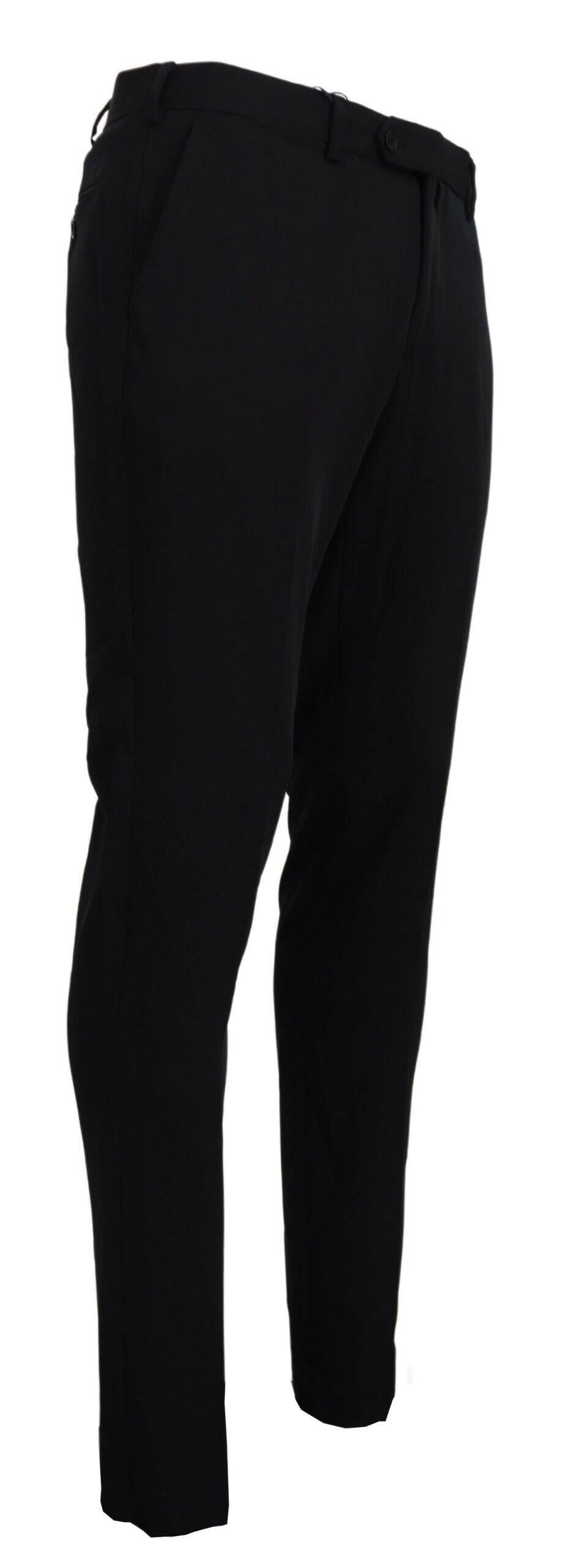 Pantalon habillé noir sophistiqué Domenico Tagliente pour homme