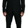 Dolce & Gabbana Black Single Breasted 2 Piece MARTINI Suit