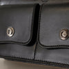Dolce & Gabbana Black Leather Wristlet Mini Bag Card Bill Wallet