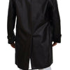 Dolce & Gabbana Black Trench Hooded Parka Cotton Jacket