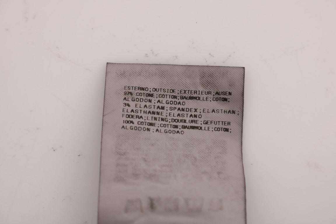 GF Ferre – Schwarze Chinohose aus Baumwollstretch