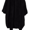 Dolce & Gabbana Black Cashmere Blend Faux Fur Coat Jacket