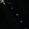 Dolce & Gabbana Black Cashmere Blend Faux Fur Coat Jacket