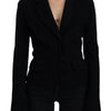 Dolce & Gabbana Black Button Cardigan Blazer Viscose Jacket