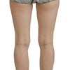 Dolce & Gabbana Silver Holographic High Waist Hot Pants Shorts