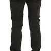 GF Ferre Gray Cotton Stretch Chinos Pants