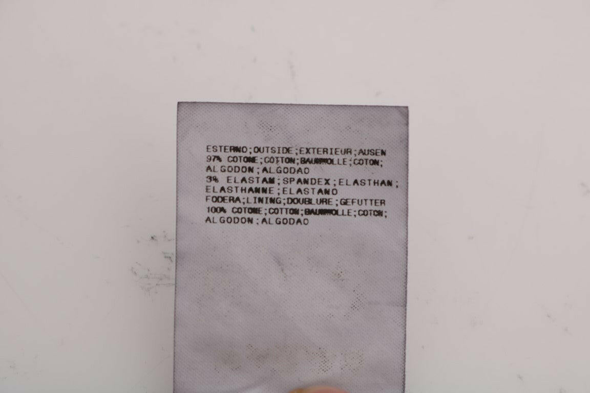 GF Ferre Gray Cotton Stretch Chinos Pants