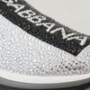 Dolce & Gabbana Silver Rhinestones Sorrento Sneakers Shoes