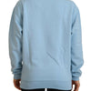Philippe Model Light Blue Logo Printed Long Sleeves Sweater