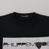 Philippe Model Black Printed Long Sleeves Pullover Sweater