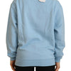 Philippe Model Light Blue Logo Printed Long Sleeves Sweater