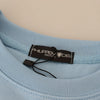 Philippe Model Light Blue Logo Printed Long Sleeves Sweater