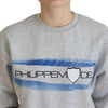 Philippe Model Gray Printed Long Sleeves Pullover Sweater