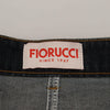 Fiorucci – Dunkelblauer, verwaschener Jeansrock mit Bleistiftschnitt und mittlerer Taille