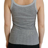 Dolce &amp; Gabbana Chic Haut sans manches gris en modal et coton