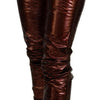 Dolce & Gabbana Metallic Bronze High Waist Skinny Jeans