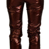 Dolce & Gabbana Metallic Bronze High Waist Skinny Jeans