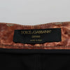 Dolce & Gabbana Metallic Bronze High Waist Skinny Jeans