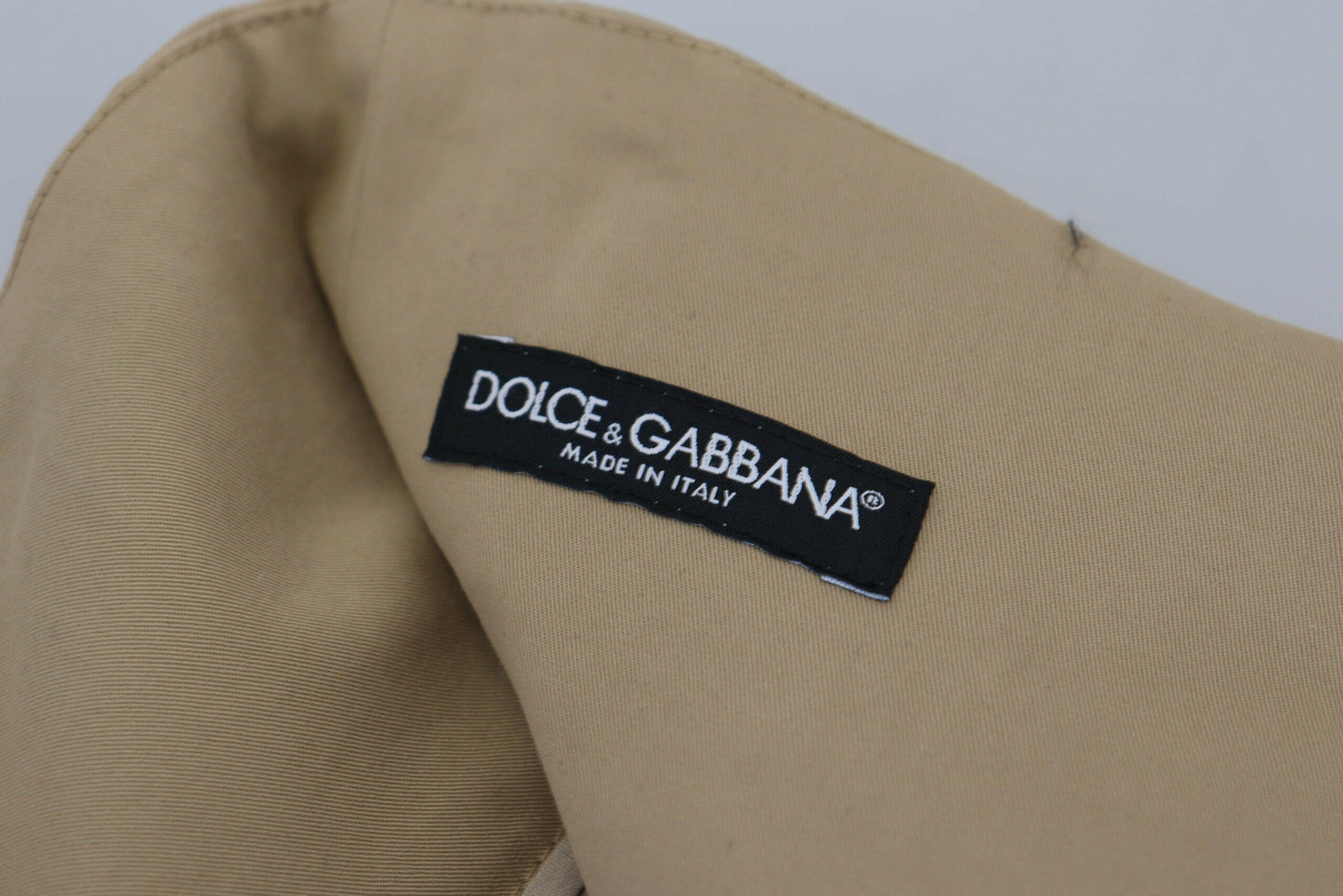 Dolce &amp; Gabbana – Karottenhose aus brauner Baumwolle mit hoher Taille