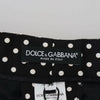 Dolce &amp; Gabbana – Mehrfarbige Hose mit Tupfenmuster und hoher Taille