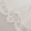 Dolce & Gabbana White Cotton Lace Trim Turtle Neck Blouse Top
