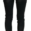 Jean droit taille basse noir Acht Chic