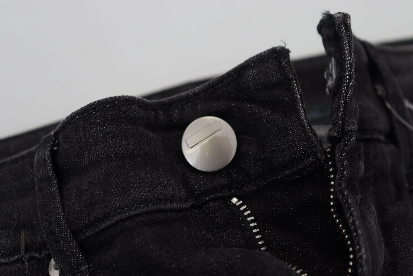 Jean droit taille basse noir Acht Chic