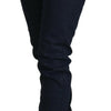 Acht Blue Cotton Low Waist Slim Fit Women Casual Denim Jeans