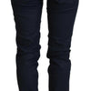 Acht Blue Cotton Low Waist Slim Fit Women Casual Denim Jeans