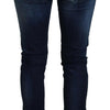 Acht Blue Cotton Low Waist Slim Fit Women Casual Denim Jeans