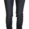 Acht Gray Cotton Skinny Low Waist Women Casual Denim Jeans