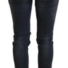 Acht Gray Cotton Skinny Low Waist Women Casual Denim Jeans